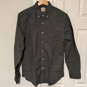 J. Crew Broken In Oxford Green Classic Fit Medium M